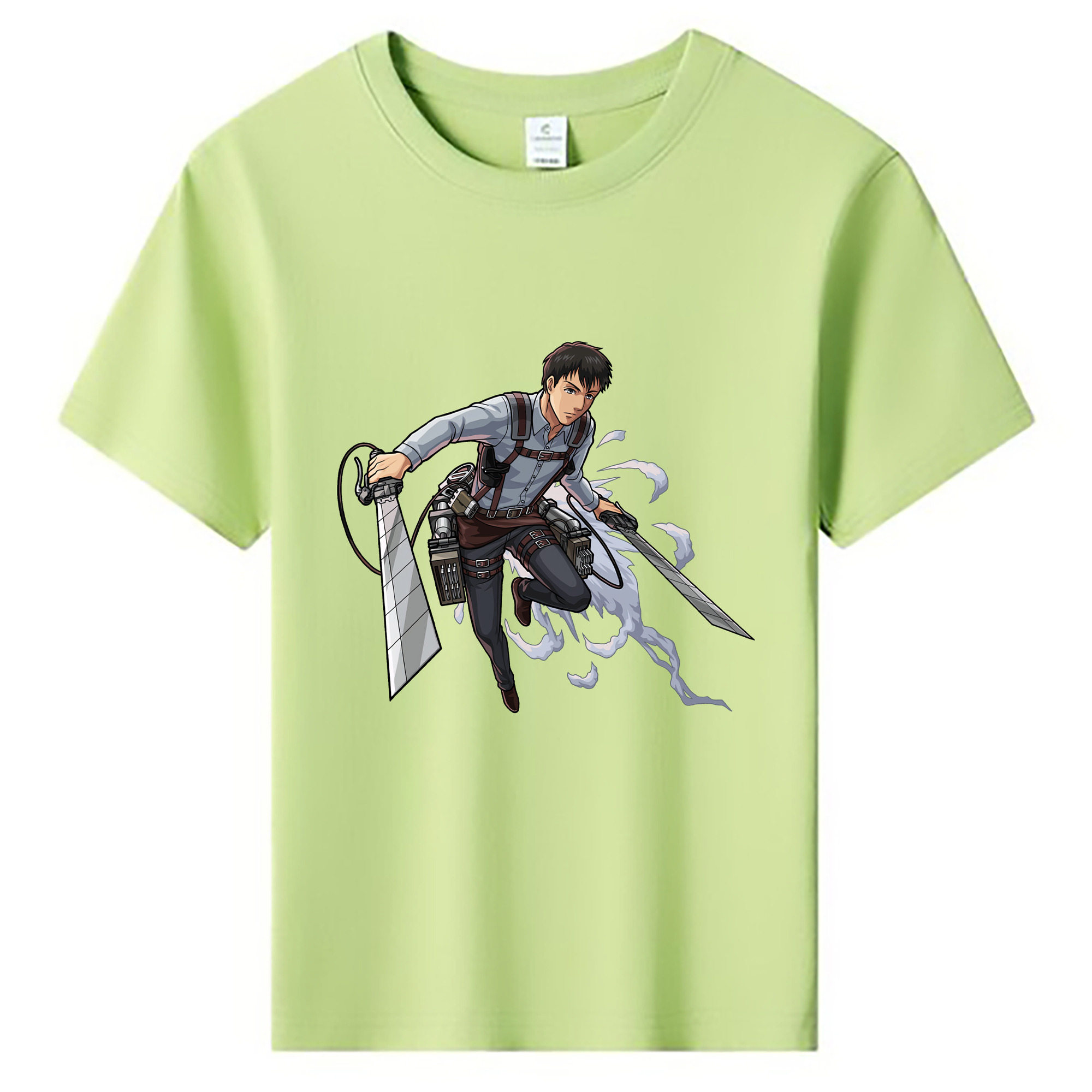 （画像用） 進撃の巨人 ベルトルト・フーバー Attack on Titan Bertholdt Hoover 綿100％キッズTシャツ（フロントプリント）
